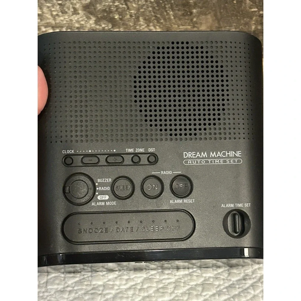 Sony Clock Radio Dream Machine ICF-C218 Black Dual Alarm AM FM LED Display Works